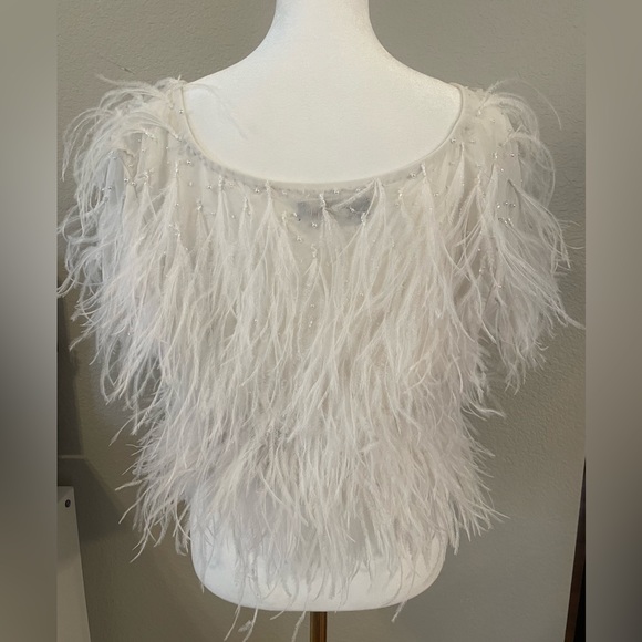 EMILY SHALANT FEATHER TOP- M - Picture 2 of 4